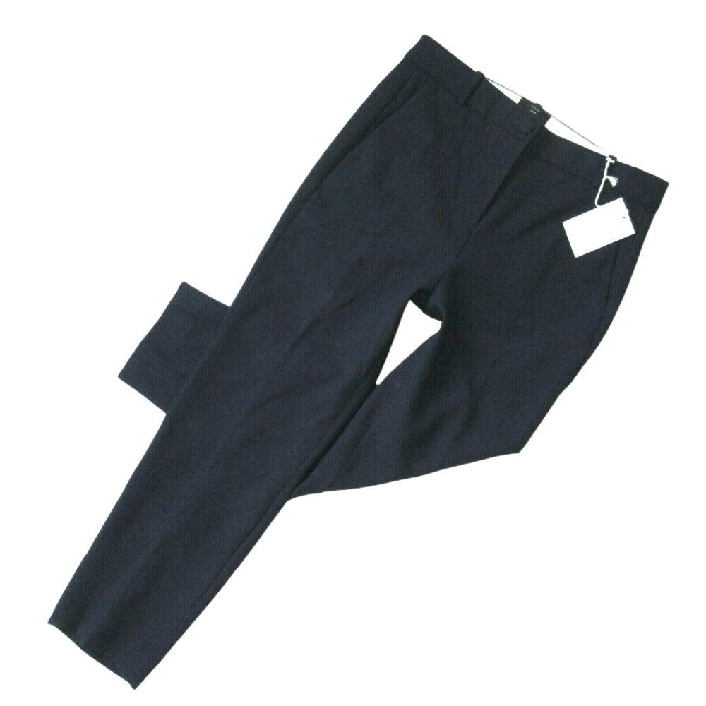NWT J.Crew High Rise Cameron in Navy Blue Four Season Stretch Ankle Pants 10